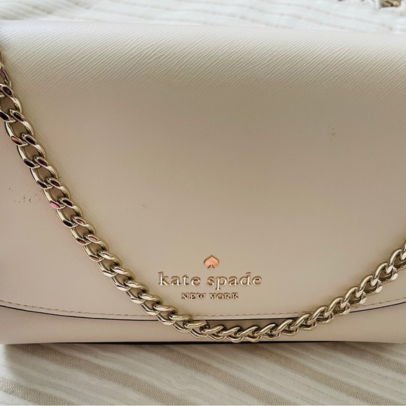 Kate Spade ♠️Handbag Madison Medium Crossbody Meringue Cream Off-White - Picture 5 of 11